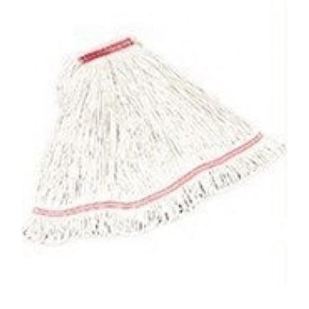 Eat-In Rubbermaid Commercial Products RCPC113WHI Swinger Loop Wet Mop - White - Large EA3483840